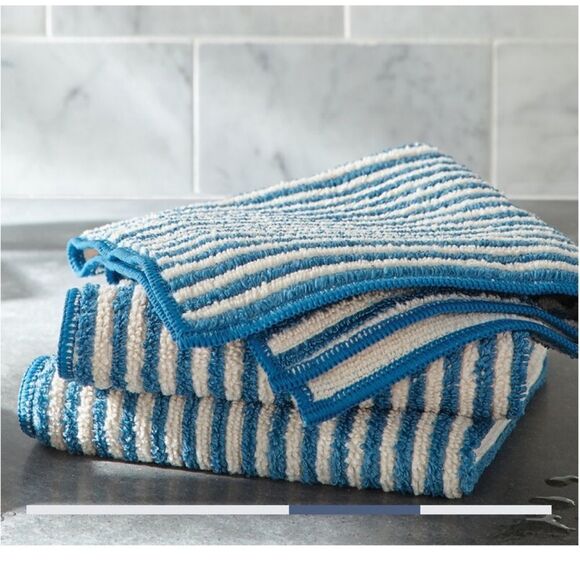 Norwex Body and Face Cloths Set of 3 Teal/Vanilla NWT - Picture 2 of 10